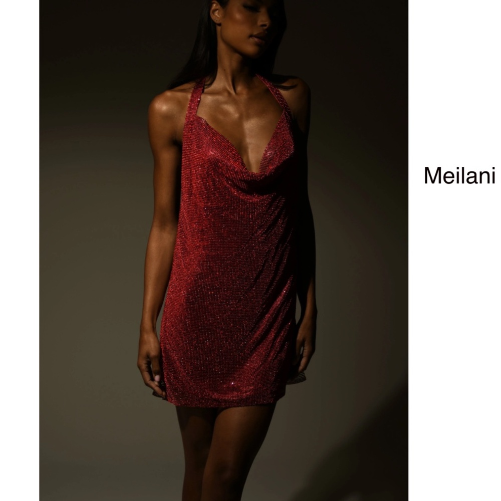 Meshki Red Sequin Dress